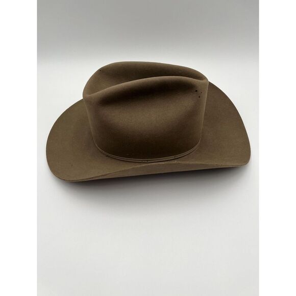 Vintage RESISTOL 2X Double X PECOS Cowboy Hat Brown Size 7 Review All Photos - Picture 4 of 16